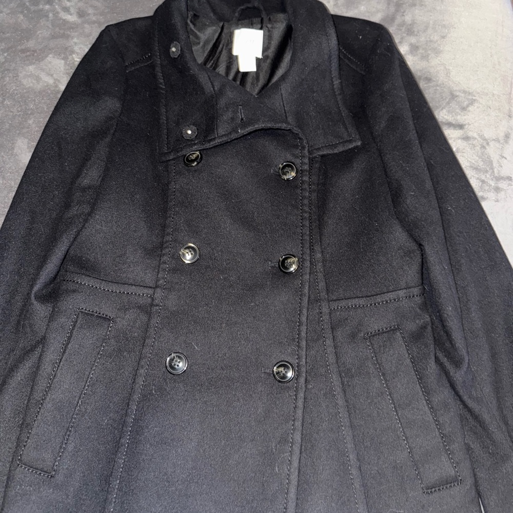 Chic Black Double-Breasted Coat